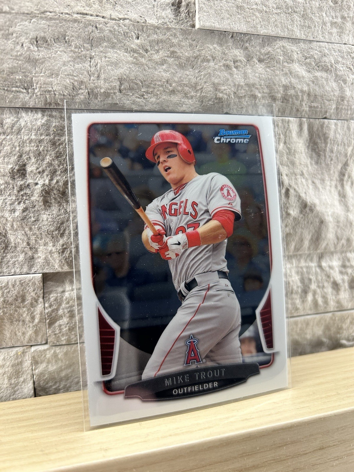 2013 Bowman Chrome Mike Trout #50 Angels 2nd Year