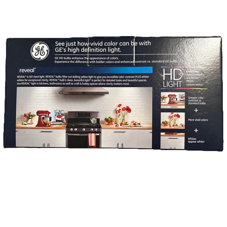 Ge 40w, Frosted 250 Lumen Decorative G 25 Shape Medium Screw 3 Bulbs HD Reveal - Image 2 of 4