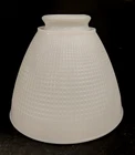 Vintage Corning 82009 Milk Glass 6"x4.75" Torchiere Lamp Shade 2.25" Fitter