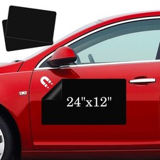 Blank Car Magnets, 24" x 12", 2 Pack Car Black Door Magnets Signs for Vehicle...
