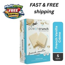 Power Crunch Original Protein Energy Bars, French Vanilla Cream, 1.4 oz, 5 Count