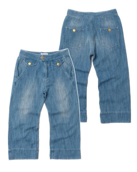 Women Isabel Marant Pants Blue Cotton 36