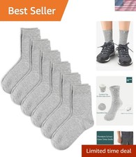 Soft Cotton School Socks for Kids   6 Pack Seamless Toe in Versatile Colors
