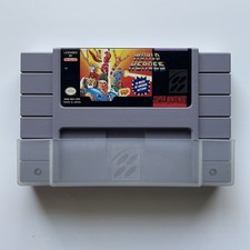 World Heroes (1993) Nintendo SNES w/ Dust Cover Loose Cleaned & Tested