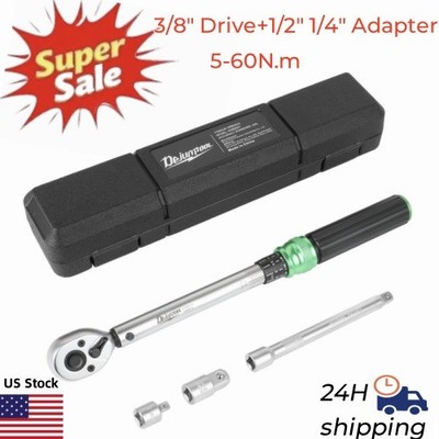 3/8'' Torque Wrench Adjustable Wrench Drive & extension rod 1/2'' 1/4'' Adapter