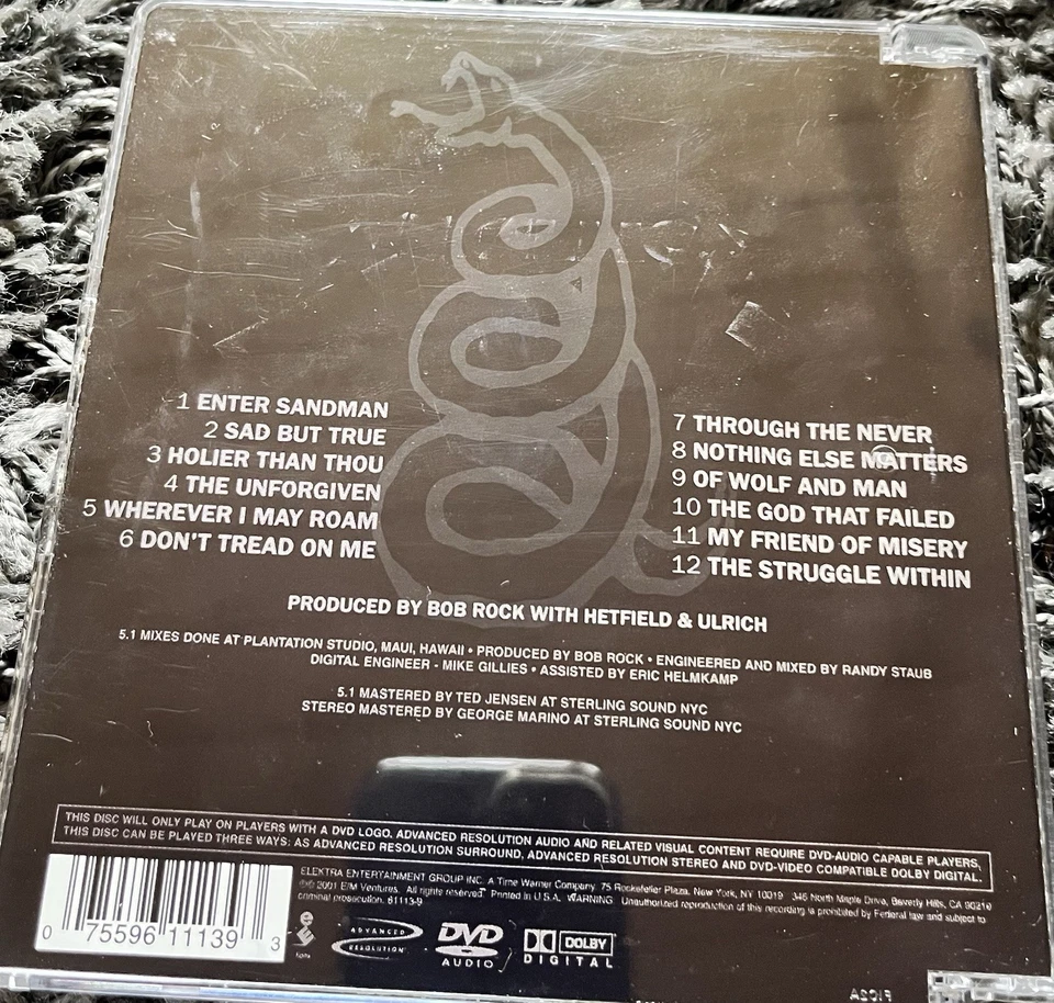 Metallica The Black Album  [DVD-AUDIO] von Metallica | CD | 5.1 Surround - Bild 4 von 4