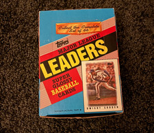 1986 Topps Baseball League Leaders Box-36 Unopened Packs
