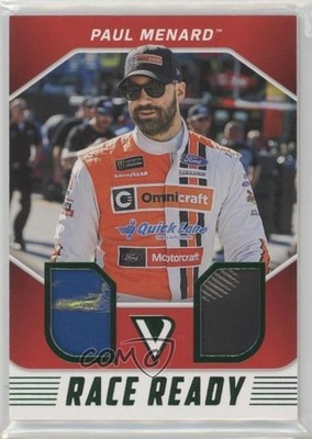 2018 Panini Victory Lane Race Ready Dual Materials Green 11/99 Paul Menard 0z5
