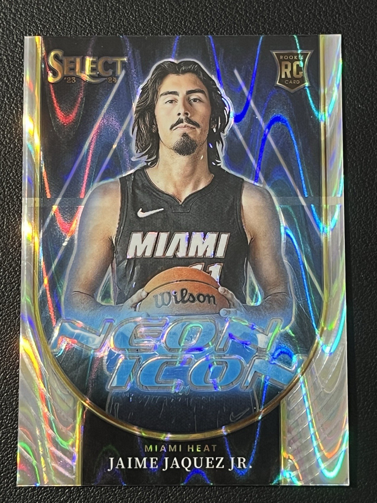 Jaime Jaquez Jr. 2023-24 Panini Select Neon Icon Silver Tectonic Prizm RC #3