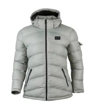 GRAY/MINT SILVER - HELIOS THE HEATED COAT PAFFUTO NO POWERBANK WOMEN SIZE 2XL