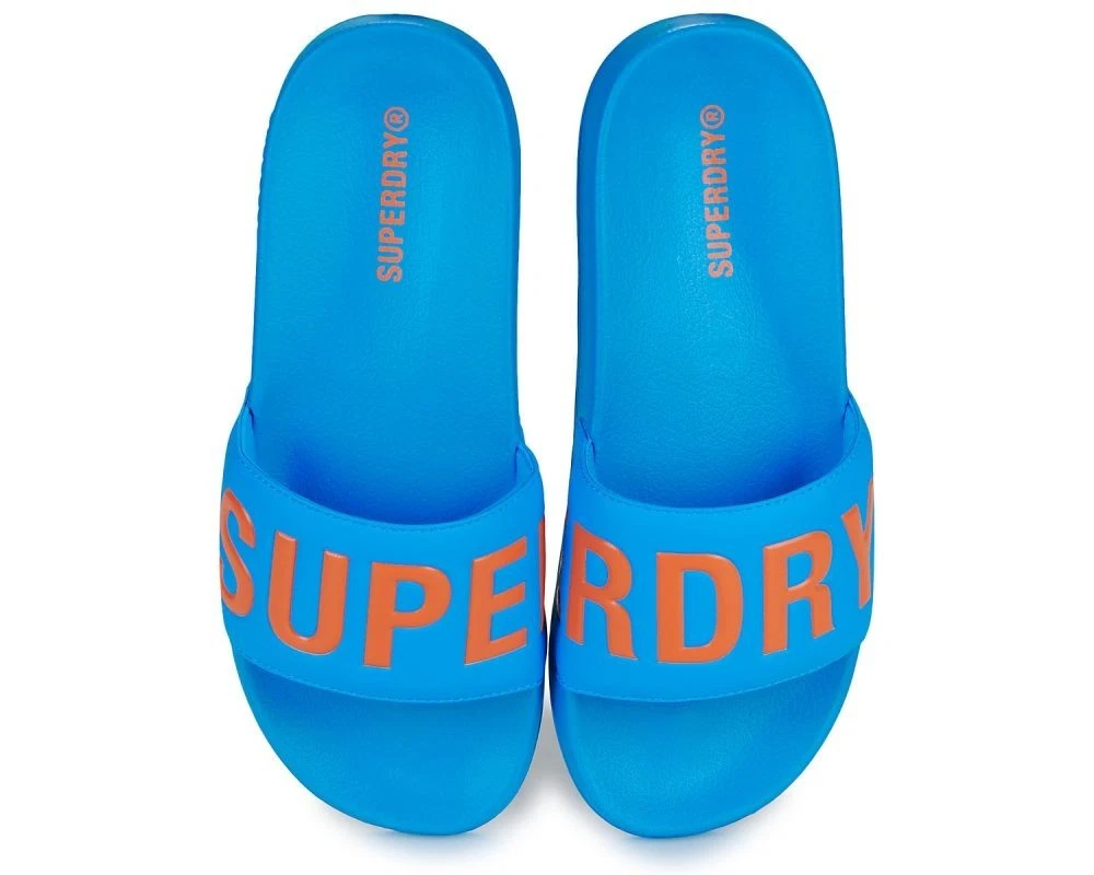 Superdry Sliders Flip Flops Sandals Mens Core Pool Slide Atomic Blue
Opens in a new window or tab