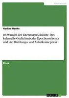 Im Wandel Der Literaturgeschichte. Das Kulturelle GedäChtnis, Das...