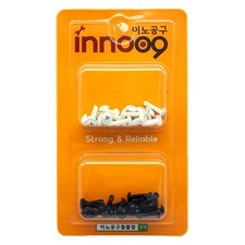 Inopro Color Screws 2 Pack White and Black 40 Pcs NIT700 4.2 x 16mm 20 Sets