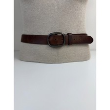 VTG REI Mens Leather Belt 38 Brown Made in USA Heritage Outdoor Casual Americana