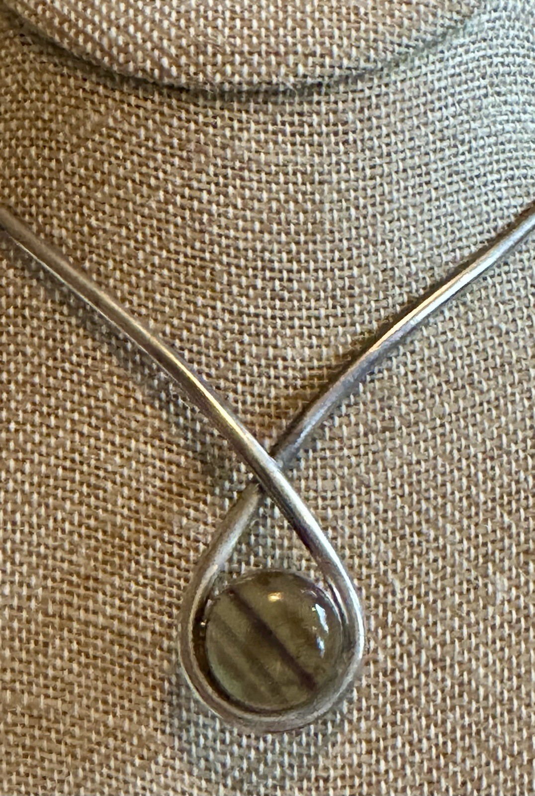 SOLID STERLING SILVER CHOKER COLLAR NECKLACE W RO… - image 4