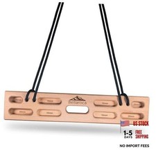 Portable Hangboard for Rock Climbing   Wooden Climbing Fingerboard with Bar