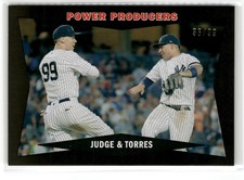 2020 Topps Archives 1960 Combo Card Black Aaron Judge Gleyber Torres #60CCJT /99