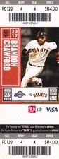 Ticket Stub: Brewers vs Giants - August 23, 2017