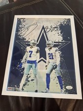 Signed NFL 11x14 photo Cowboys  Trevon Diggs /  Stephon Gilmore JSA COA Sticker