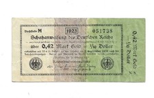 0,42 Mark Gold Schatzanweisung Ro. 142a  (3)