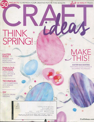 Craft Ideas Magazine Spring 2017 Easter Eggs Painting Cross Stitch Flowers