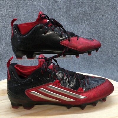 Adidas Shoes Mens 12 Crazyquick 2.0 Football Cleats Red Black Lace Up Low S83663