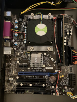 MSI GF615M-P33 Motherboard Socket AM3 DDR3 Micro ATX with CPU & 2GB RAM Bundle