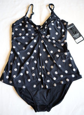 Miraclesuit Pizzelles Love Knot Underwire Tankini Set 12 DD fits C, D cups 