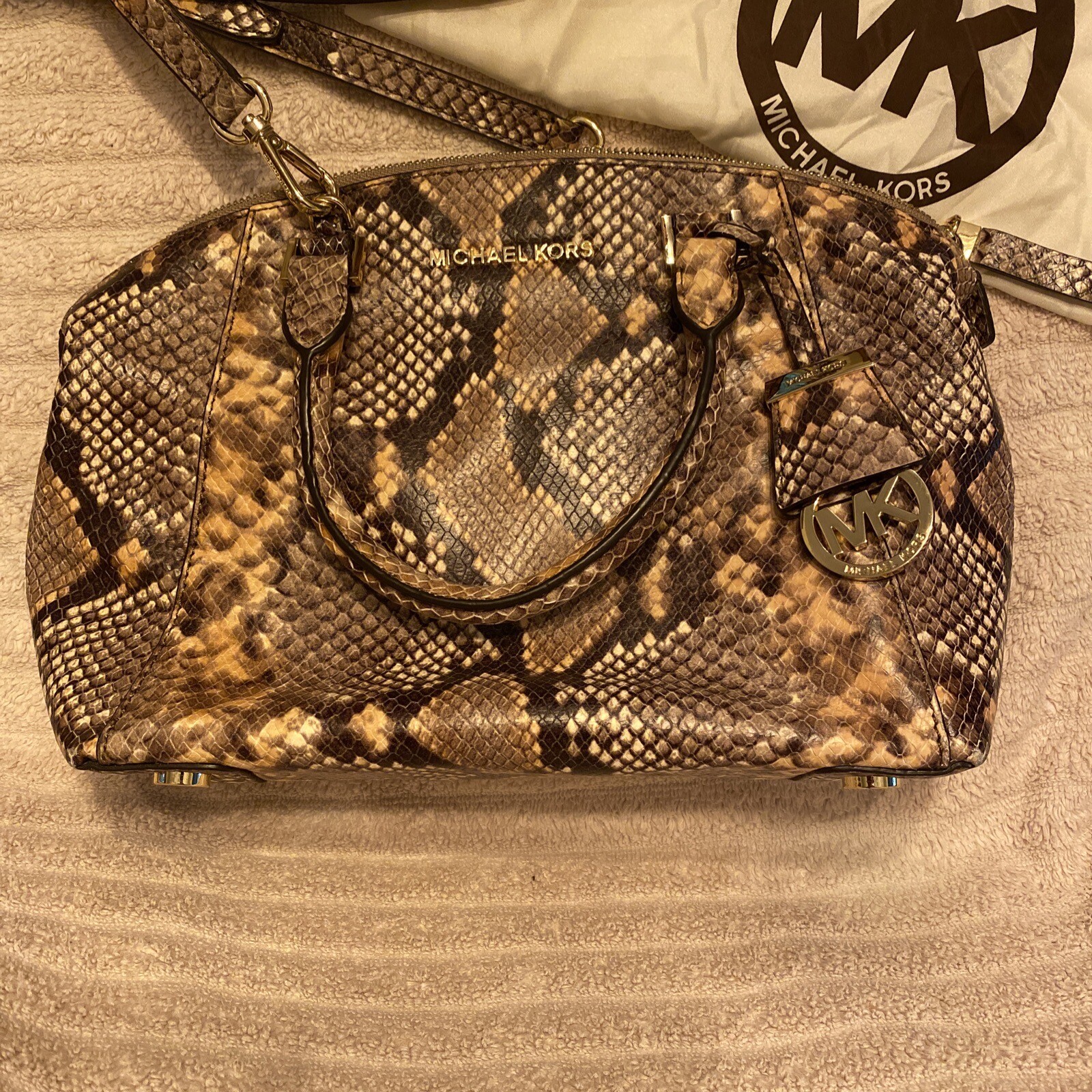 michael kors python handbag - image 2