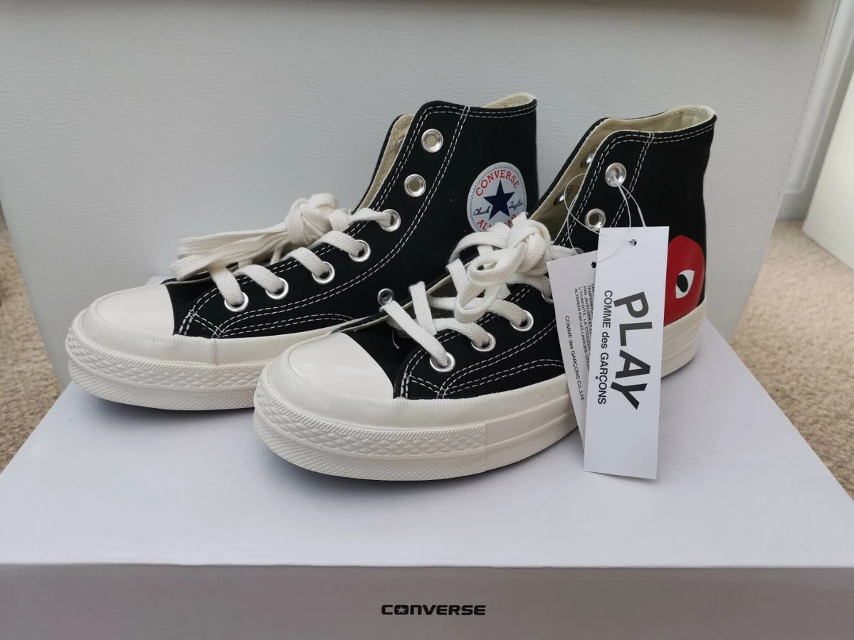 Comme des Garcons CDG PLAY x Converse Chuck Taylor 70s Hi UK 4.5 | eBay