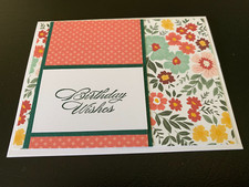 Stampin Up Card Kit Set Of 4 "Happy Birthday" cards 19a