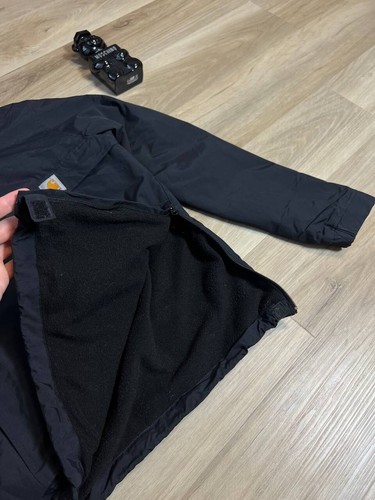 Carhartt WIP Nimbus Pullover Winter Navy Kapuzenjacke Fleece gefüttert 1/4 Zip Herren XS - Bild 5 von 7