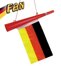 Tröte "FAN" Deutschland Hupe Horn Fanartikel Deutschlandflagge WM/EM 125834013F