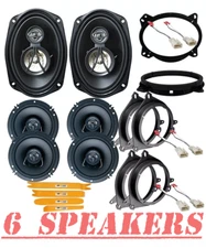 Speaker Bundle Front/Rear Door + Tailgate Speakers for 2010-2022 Toyota 4Runner