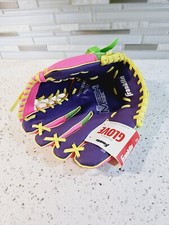 Franklin Multicolor Youth Baseball Glove L-Handed T-ball Softball Size 9 1/2