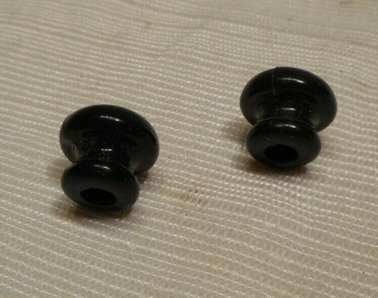 4  vintage  1960’s  Genuine Gibson Black Guitar Strap Buttons  for melody maker - Image 2 of 2