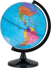WORLD GLOBE EARTH Map Rotating Geography Ocean Classroom Learning Desktop Home