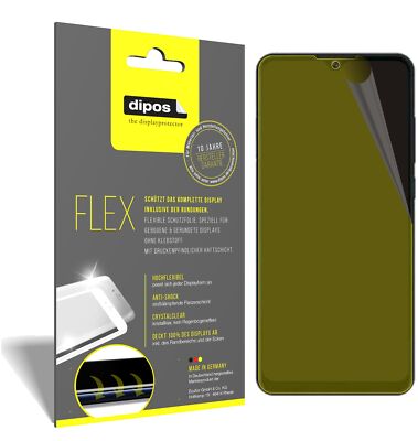 3x Schutzfolie für ZTE Blade A51 lite Folie, 100% Displayabdeckung, dipos Flex