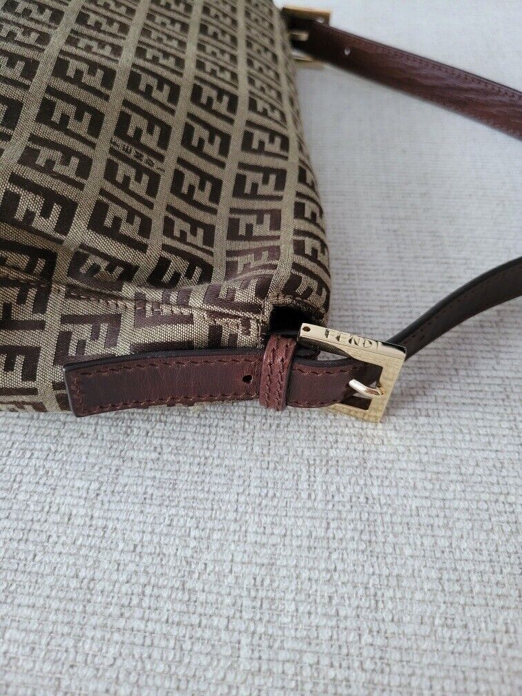 Vintage FENDI Zucca Shoulder Bag - A Retro Tale - A Retro Tale