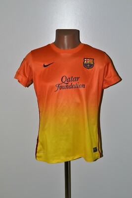 BARCELONA 2012/2013 AUSWÄRTS FUSSBALLTRIKOT GRÖSSE M DAMEN