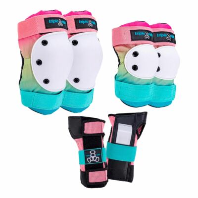 Triple Eight Saver Series Rollerskating Pad Set - Shaved Ice