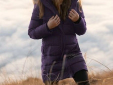 Feather Down Puffer Coat Landsend Sz S 8 To 10