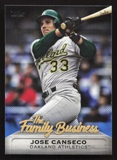 2019 Topps #FB-13 Jose Canseco BLUE The Family Business Oakland Athletics