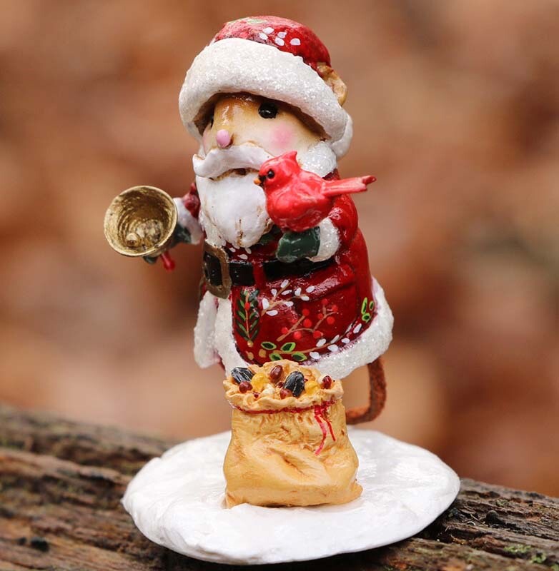 Wee Forest Folk ST. NICHOLAS, WFF# M-602a, LTD Christmas 2023 Santa Mouse
