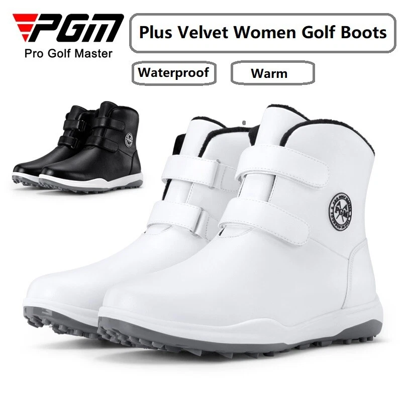 Pgm Plus Velvet Women Golf Boots High Tops Snow Shoes Waterproof Warm Sneakers - Image 2 of 4