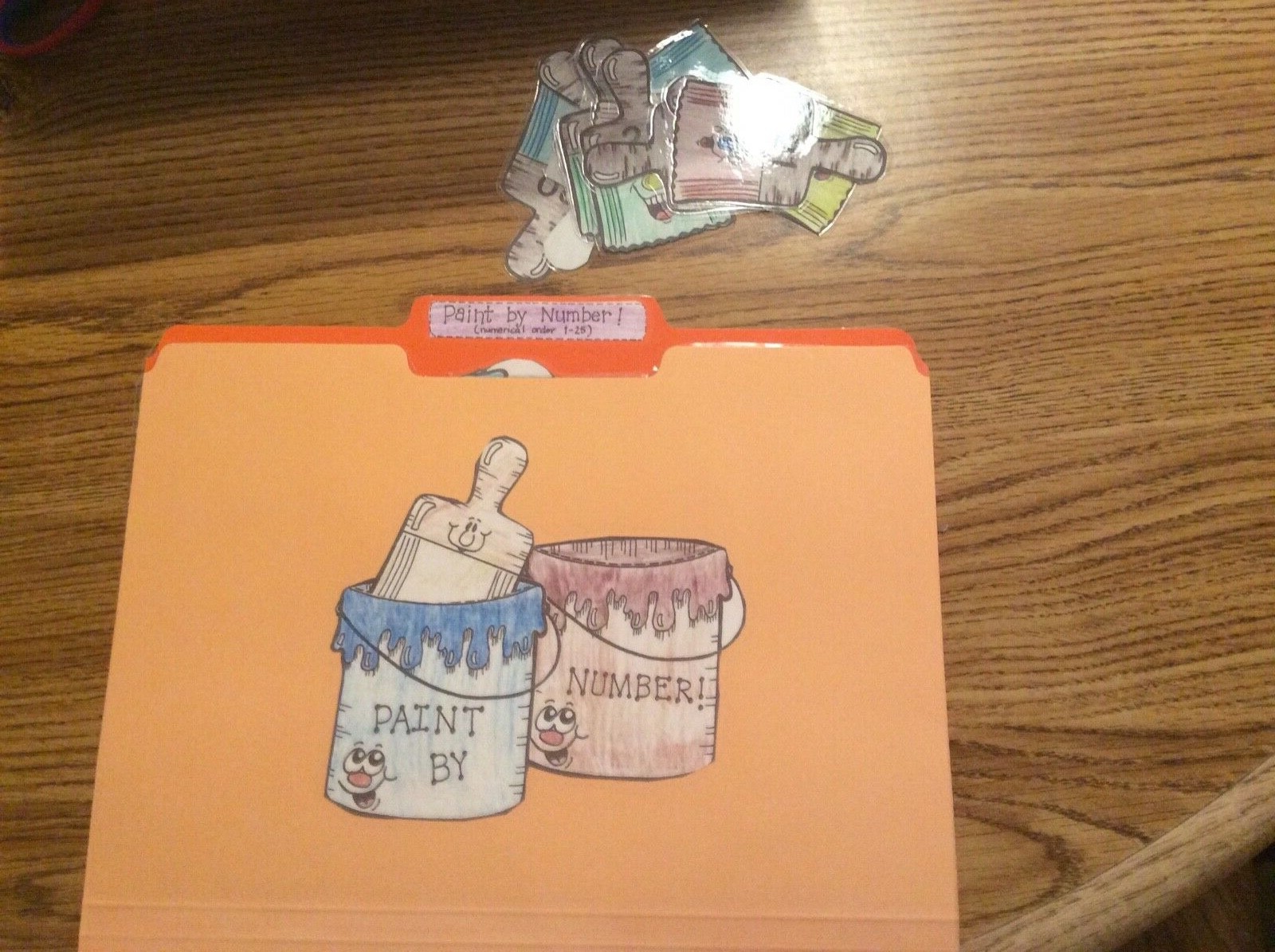 Paint by Number! Number order 1-12 math Centers File Folder Games  Kindergarten | eBay