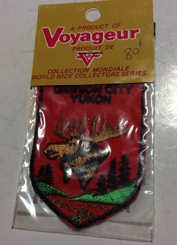 Voyageur Brand Canada Yukon City Patch Moose NOS Sealed - Picture 4 of 5