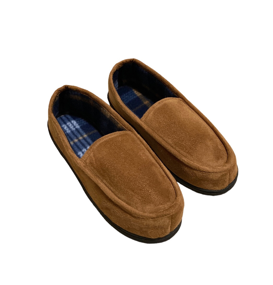 Tan Moccasin Memory Foam House Slippers Men's Size XL 12-13