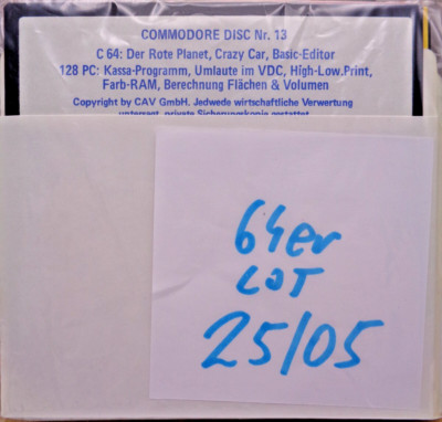 COMMODORE 64/128 -- 18 USED DISKS 5.25''  - WYSIWYG #25/05