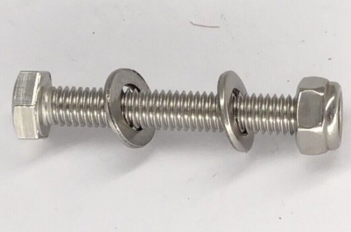 M4 4mm A4 MARINE GRADE BOLTS NYLOC LOCKING NUT WASHERS SET SCREWS - Picture 8 of 8